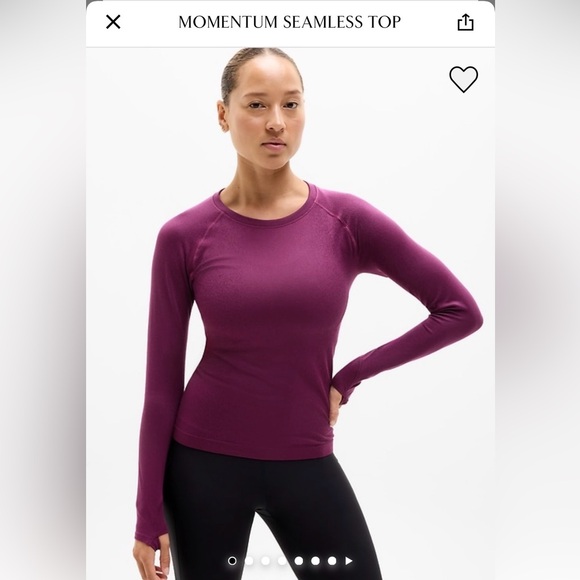 Athleta Tops - Athleta NWT Momentum Seamless Top, M